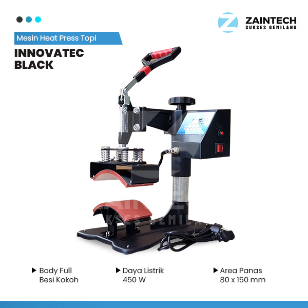 Serupa Mesin Heat Press Topi INNOVATEC Black